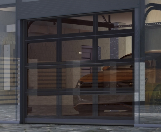 Панорамные ворота Алютех AluPro в Карачаевске