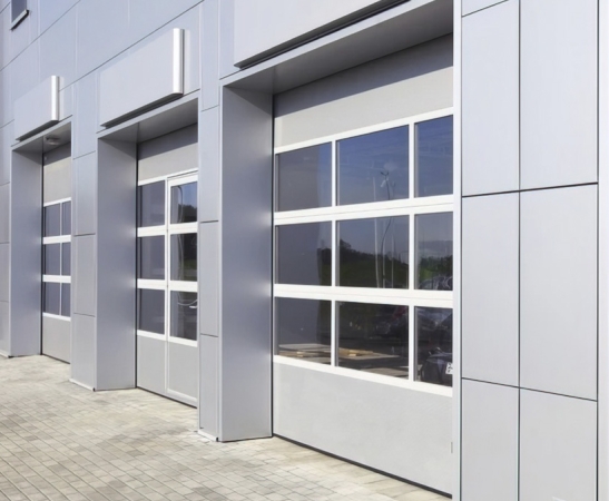 Панорамные ворота Алютех Alutrend в Карачаевске