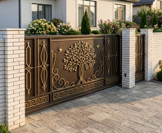 Металлические ворота в Карачаевске