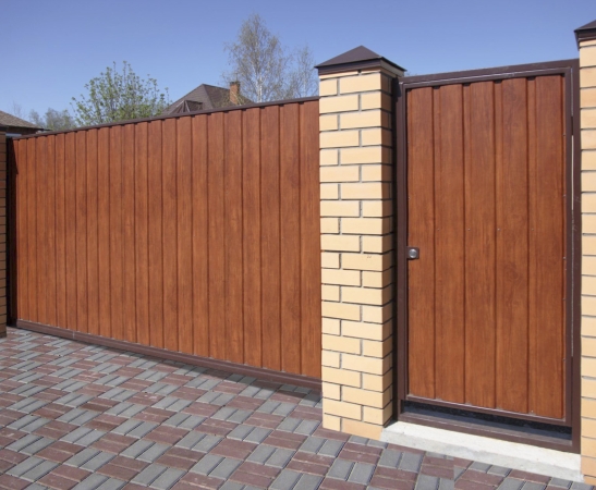 Ворота из металлического сайдинга в Карачаевске